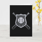 Klassieke honkbal Kaart (Gele Bloem)