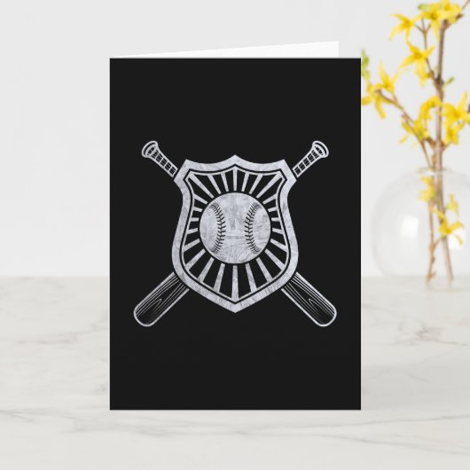  Klassieke honkbal Kaart (Gele Bloem)