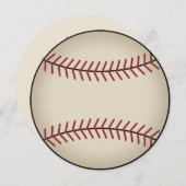 Klassieke honkbal uitnodigingen (Voorkant / Achterkant)