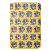 Klassieke honkbalessentials / Stijlvolle retro leg Badmat (Voorkant Verticaal)