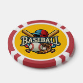 Klassieke honkbalessentials / Stijlvolle retro leg Poker Chips (Enkel)
