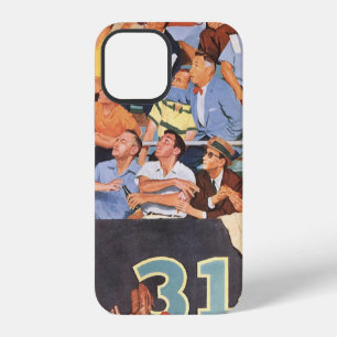 Klassieke Honkbalfans Kijken naar een Wedstrijd iPhone 12 Hoesje