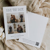 Klassieke Hoofdlijn Foto Collage Bruiloft Save The Date