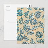 Klassieke hop verlaat patroon briefkaart (Voorkant / Achterkant)