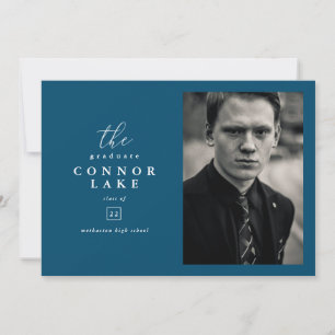 Klassieke horizontale Afstuderen foto-aankondiging Aankondiging