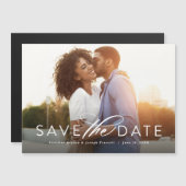 Klassieke horizontale één-foto sparen de datummagn (Voorkant / Achterkant)