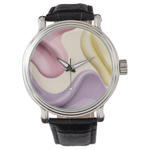 Klassieke horloge in stijlvolle abstracte grafiek