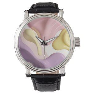 Klassieke horloge in stijlvolle abstracte grafiek