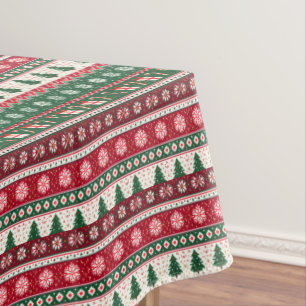 Klassieke Horrelijke Kerstmuts Strepen Tafelkleed