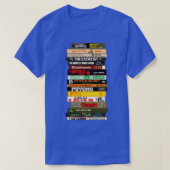 Klassieke Horror Boeken Stack T-shirt (Design voorkant)