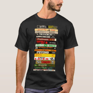 Klassieke Horror Boeken Stack T-shirt