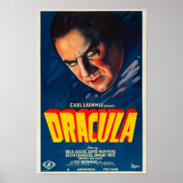 Klassieke horror must-have Dracula op je muur Poster
