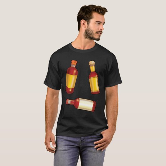 Klassieke Hot Suce fles T-shirt (Voorkant volledig)