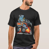 Klassieke Hotrod Fifties Stijl Gasser Drag Racing T-shirt (Voorkant)