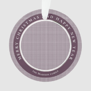 Klassieke houndstooth Byzantium gepersonaliseerde Ornament