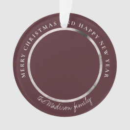 Klassieke Houndstooth Gepersonaliseerde Foto Ornament