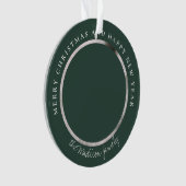 Klassieke Houndstooth Gepersonaliseerde Foto Ornament (voorkant)