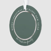 Klassieke Houndstooth Gepersonaliseerde Foto Ornament (voorkant)