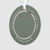 Klassieke Houndstooth Gepersonaliseerde Foto Ornament (voorkant)