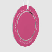 Klassieke Houndstooth Gepersonaliseerde Foto Ornament (voorkant)