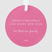 Klassieke Houndstooth Gepersonaliseerde Foto Ornament (achterkant)