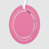 Klassieke Houndstooth Gepersonaliseerde Foto Ornament (voorkant)