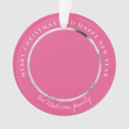 Klassieke Houndstooth Gepersonaliseerde Foto Ornament