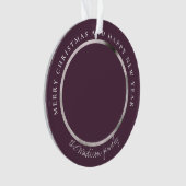 Klassieke Houndstooth Gepersonaliseerde Foto Ornament (voorkant)