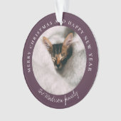 Klassieke Houndstooth Gepersonaliseerde Foto Ornament (voorkant)