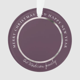 Klassieke Houndstooth Gepersonaliseerde Foto Ornament