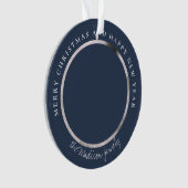 Klassieke Houndstooth Gepersonaliseerde Foto Ornament (voorkant)