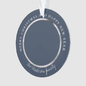 Klassieke Houndstooth Gepersonaliseerde Foto Ornament (voorkant)