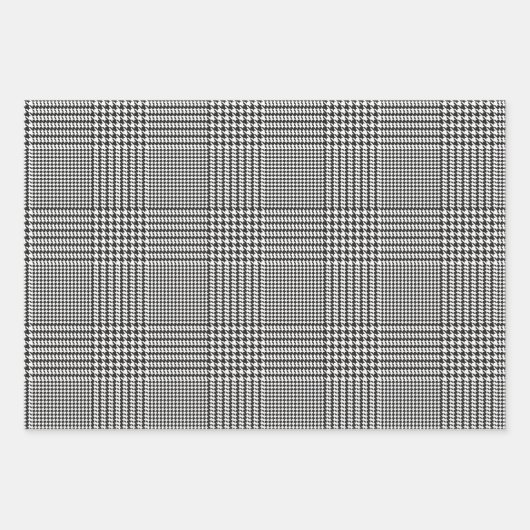 Klassieke Houndstooth Play-papierset voor vulling  Inpakpapier Vel (Voorkant 2)