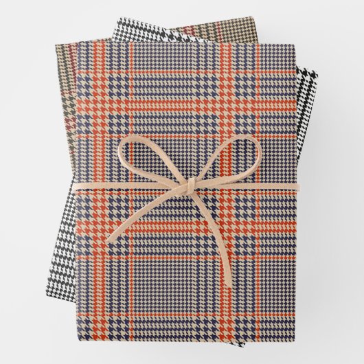 Klassieke Houndstooth Play-papierset voor vulling Inpakpapier Vel (In situ)