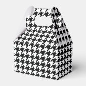 Klassieke houndstooth-vormgeving Dogstooth check-d Bedankdoosjes (Achterkant)