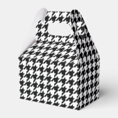 Klassieke houndstooth-vormgeving Dogstooth check-d Bedankdoosjes (Voorkant Zijde)
