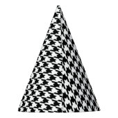 Klassieke houndstooth-vormgeving Dogstooth check-d Feesthoedjes (Achterkant)