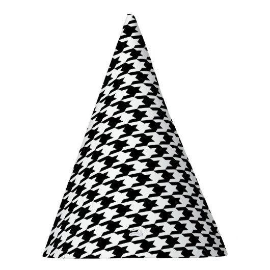 Klassieke houndstooth-vormgeving Dogstooth check-d Feesthoedjes (Rechts)