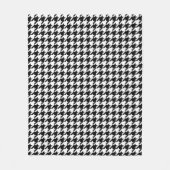 Klassieke houndstooth-vormgeving Dogstooth check-d Fleece Deken (Voorkant)