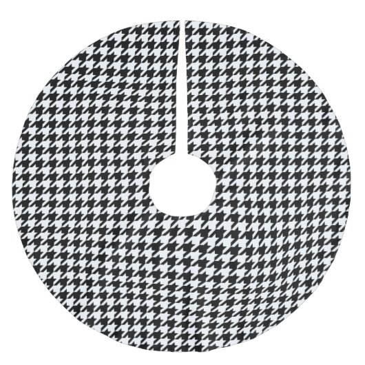 Klassieke houndstooth-vormgeving Dogstooth check-d Kerstboom Rok (Voorkant)