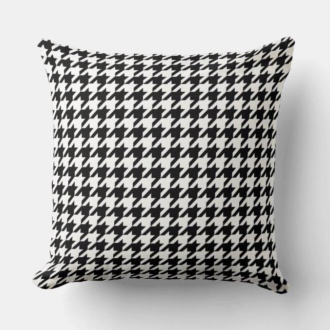 Klassieke houndstooth-vormgeving Dogstooth check-d Kussen (Voorkant)