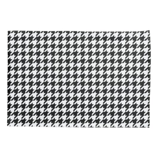 Klassieke houndstooth-vormgeving Dogstooth check-d Kussensloop (Achterkant)