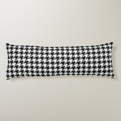 Klassieke houndstooth-vormgeving Dogstooth check-d Lichaamskussen (Achterkant)