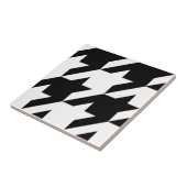 Klassieke houndstooth-vormgeving Dogstooth check-d Tegeltje (Zijkant)