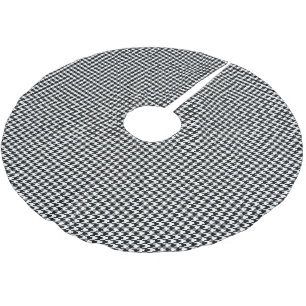 Klassieke houndstooth zwart-wit kerstboom rok
