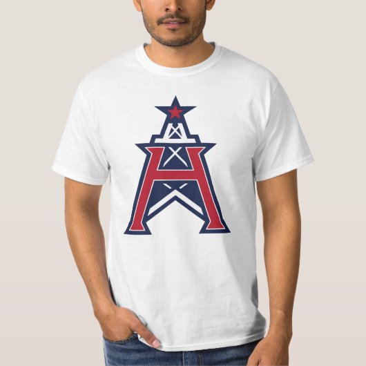 Klassieke Houston Roughnecks Merch T-shirt (Voorkant)