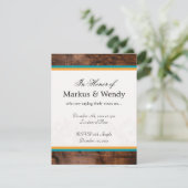 Klassieke houten afwerking kaart (Staand voorkant)