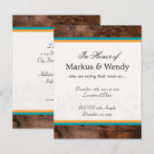 Klassieke houten afwerking kaart (Voorkant / Achterkant)