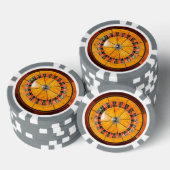 Klassieke Houten Roulette Wiel Poker Chips (Opstapeling)