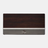 Klassieke houten tint verbrande Hickory Bureaumat (Voorkant)